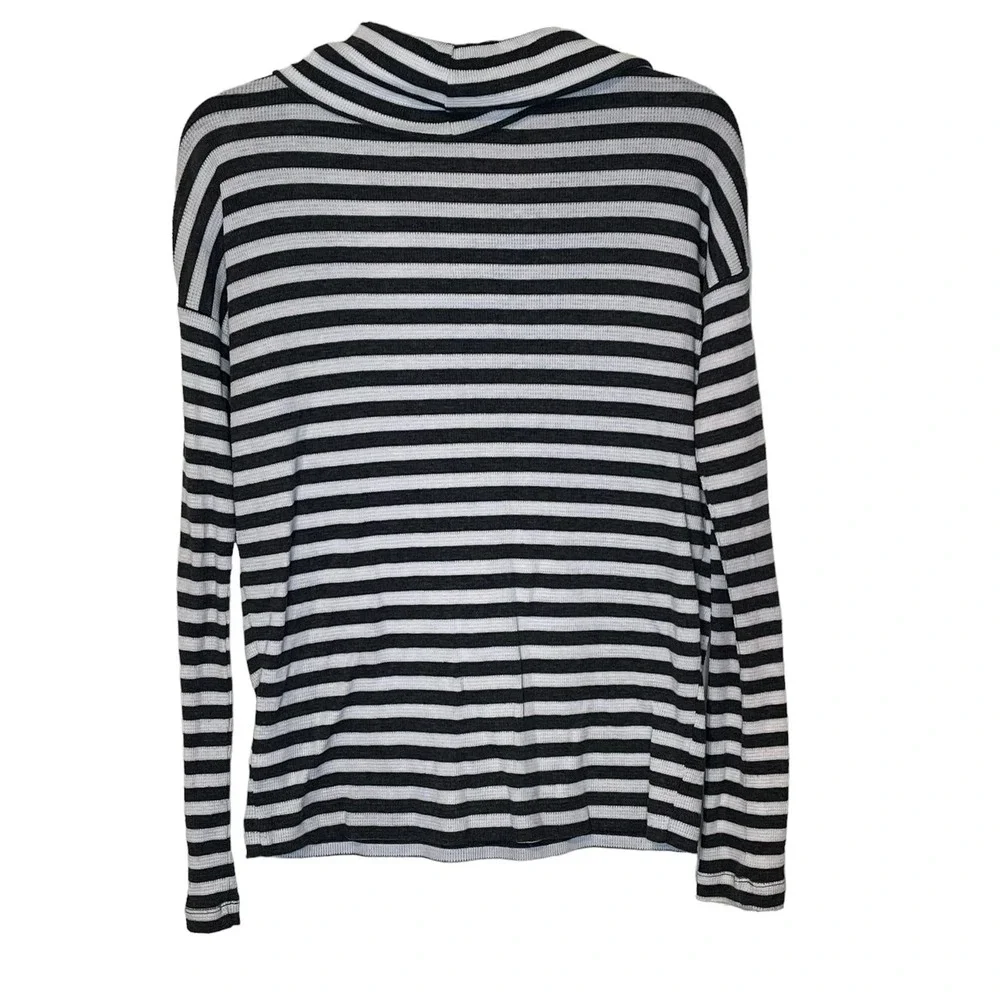Gap Women's Pullover Sweater Top Knit Turtleneck Longsleeve Striped Blue Size XS